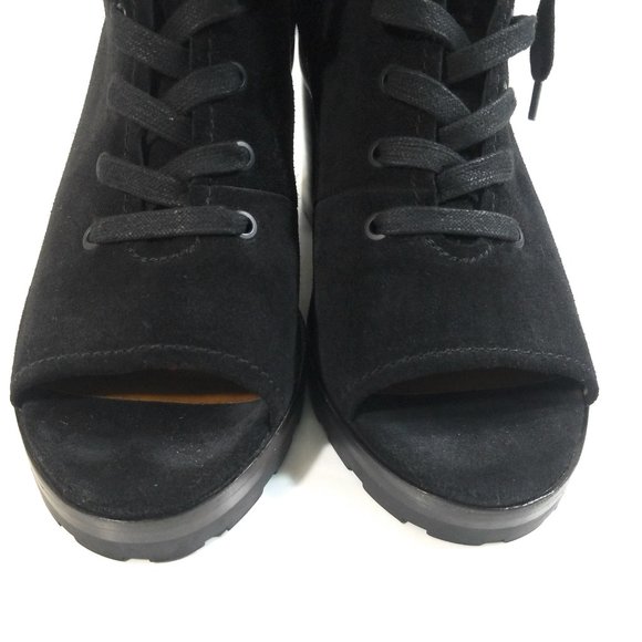 Frye 3478038 Women Suede Zip Lace Up Booties 8.5 M - Picture 5 of 13